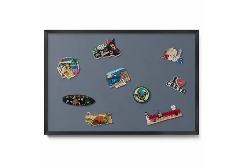 Tulup Magnettafel mit schwarzem Rahmen – Stilvolles Memoboard für das Homeoffice