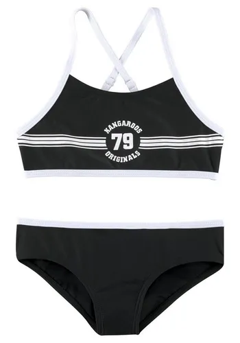 KangaROOS Bustier-Bikini Sporty mit sportlichem Frontdruck