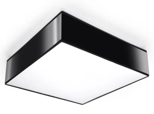 Sollux HORUS moderne eckige Deckenlampe schwarz 2-flg. E27
