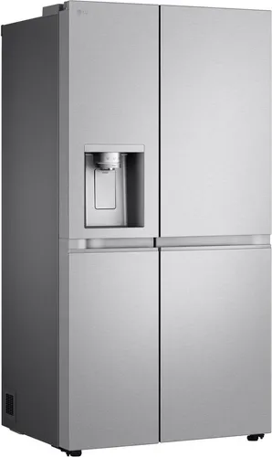 LG GSLE91MBAC Stand Side-by-Side Kühlschrank - Kühlschrank mit 628 L, Total NoFrost, Eis- und Wasserspender sowie WLAN-Funktion für höchsten Komfort und jederzeit frische Getränke.