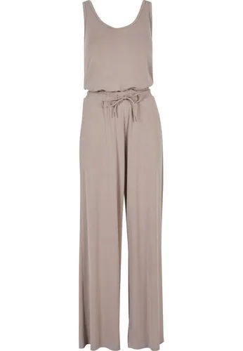Urban Classics Damen Jumpsuit - Eleganter Long Sleeveless Modal Jumpsuit in Duskrose 3XL - Jumpsuits für Damen mit elastischem Bund und Kordelzug für optimalen Tragekomfort. Der weiche Modal Jersey sorgt für ein geschmeidiges Hautgefühl.
