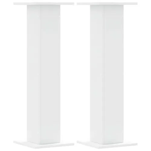 vidaXL Lautsprecherständer 2 STK. - Elegante Boxenpodeste für verbessertes Audio - Lautsprecherständer aus robustem Holzwerkstoff, ideal für HiFi und Heimkino. Hohles Design zur Klangverbesserung durch Vibrationseinschränkung und zusätzliche Stabilität.