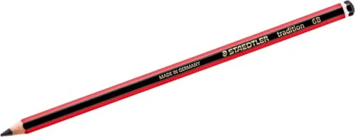 STAEDTLER 110-6B Holzbleistift - Holzstifte (6B, Schwarz, Rot)