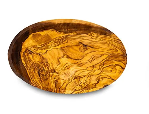 levandeo Holzschale Olivenholz ca. 17x10cm Schale Holz Tischdeko Dekoschale Natur Unikat Snackschale Deko