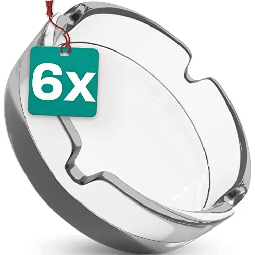 Praknu Aschenbecher Glas Rund von Praknu