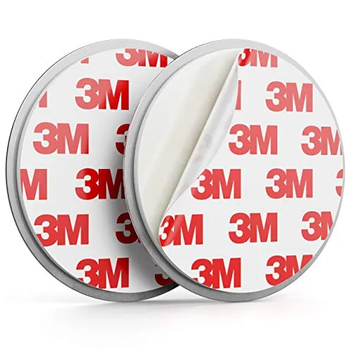 deleyCON 1x Magnetbefestigung für Rauchmelder Magnethalter Feuermelder Selbstklebende Magnethalterung Klebefläche 50 mm Durchmesser