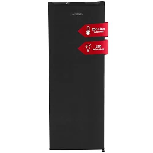 Telefunken Kühlschrank KTFK265EDI - Standkühlschrank ohne Gefrierfach, 255 Liter, energieeffizient mit Abtauautomatik und wechselbarem Türanschlag für flexibles Platzieren.