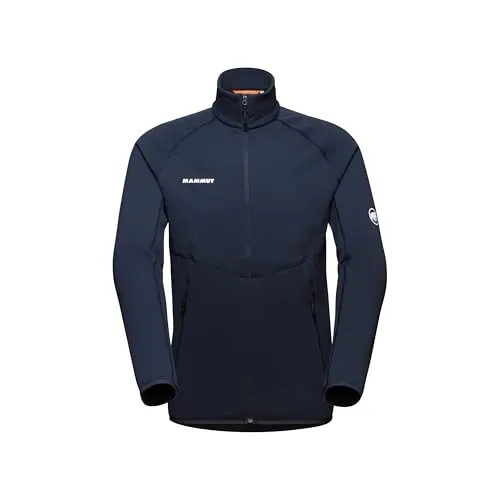 Mammut Aconcagua Midlayer Jacket - Fleecejacke für Outdoor-Aktivitäten - Funktionsjacke in Blau, Größe L; ideal für Ski und Wandern mit Daumenschlaufen und Stretch für optimale Bewegungsfreiheit. Entdecken Sie weitere Mammut-Produkte bei Bergfreunde.de!