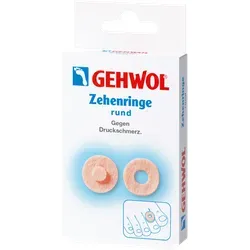 GEHWOL Zehenringe rund, 9 Stk. - Pflaster für sanften Schutz der Zehen, aus weichem Filz mit hautfreundlicher, selbstklebender Pflasterschicht für höchsten Tragekomfort.