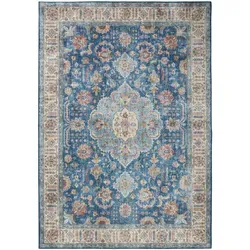 benuta Pop Waschbarer Teppich Laury Blau 160x230 cm von benuta