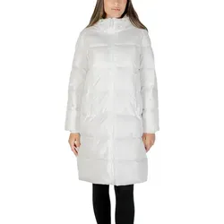 Armani Exchange Damen Jacke Weiß mit Kapuze - Größe S - Funktionsjacke aus 100% Polyamid, ideal für Herbst/Winter, mit Reißverschluss und Vordertaschen – stylisch und funktional.