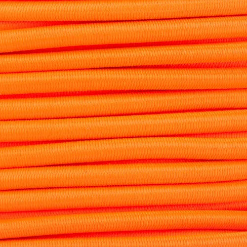 Gummikordel - Hutgummi - Rundgummi, hochwertig, extra-stark in 4mm, neonorange