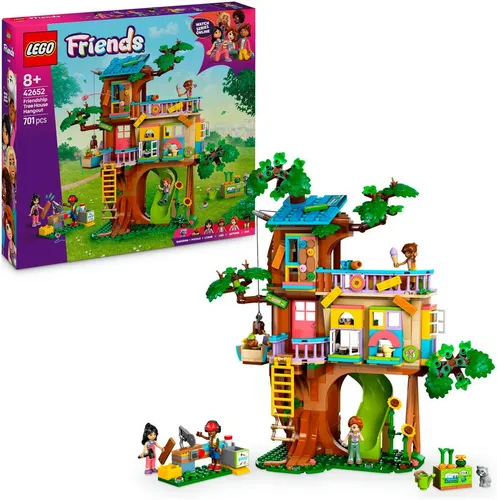 LEGO FRIENDS Baumhaus 42652 - Spielzeug für kreative Abenteuer: Das LEGO Friends Baumhaus (42652) begeistert mit detailreichen Figuren, einem Aufzug für den Hund und einem Geheimversteck für den Waschbären. Ideal für Kinder ab 8 Jahren!