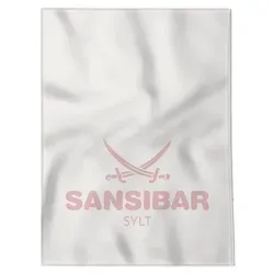 Wohndecke SANSIBAR weiß/pink 150x200 cm in pink von Sansibar