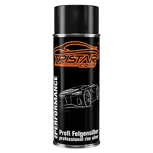 TRISTARcolor Felgensilber Lackspray Felgenspray Spraydose Sprühdose Acryllack 400 ml Autolack schnell trocknend