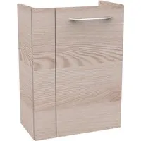 FACKELMANN B.CLEVER Waschbeckenunterschrank schmal - Unterschrank für Waschtisch im Gäste-WC (44 cm x 60 cm x 24,3 cm) – optimaler Stauraum mit gedämpften Scharnieren für sanftes Schließen, ideal für kleine Bäder.