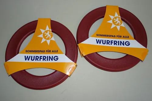 Gerolsteiner Wurfring 2er Set Frisbee Sommer Strandspielzeug Ring Outdoor