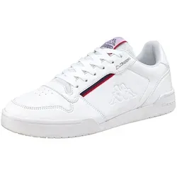 Kappa Unisex Sneaker Marabu 242765 White/Red 38 - Herren-Sneaker mit Gummi-Verschluss, stylisches Design aus Kunstleder für optimalen Tragekomfort und Alltagstauglichkeit.