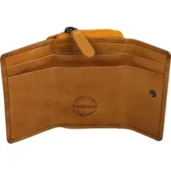 Echtleder Minibörse, mustard