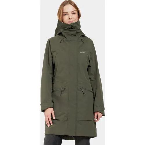 Didriksons Ilma Parka Damen - 36 - Funktionsjacke mit 2-Wege-Reißverschluss und angeschnittener Kapuze, ideal für wechselhaftes Wetter und hohe Bewegungsfreiheit.