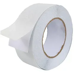ANRO Klebeband Antirutsch Klebestreifen für glatte Oberflächen Sicherheitsklebeband (eine Rolle, 1-St., 1St.Rolle) selbstklebend erhöht die Sicherheit SafeTape 10M /5cm Halbtransparent weiß 5 cm x 1000 cm
