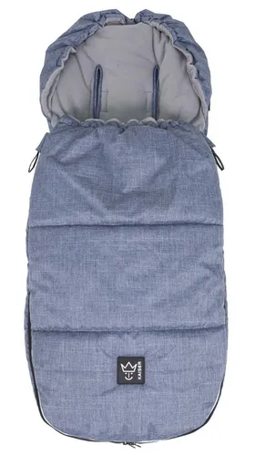 Kaiser Fußsack Lukky - Universal Kinderwagen Fußsack - Stylischer Fußsack für Kinderwagen, aus warmem Polar-Fleece, wind- und wasserabweisend. Ideal für 99% aller Modelle, mit abnehmbarem Oberteil und einfachem Ein-Hand-Faltmechanismus.