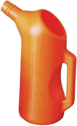 HP-AUTOZUBEHÖR Messbecher Kunststoff-Meßkanne 11370 - Messbecher aus Kunststoff, öl- und säurebeständig. Ideal für präzise Messungen mit großer Einfüllöffnung und langem Ausguss.