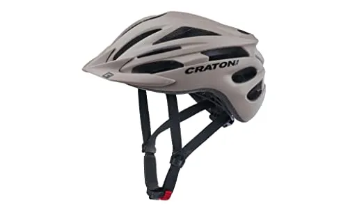 Cratoni Pacer Helm Cashmere Matt XL - Fahrradhelm mit 20 Belüftungsöffnungen für optimale Kühlung und Reflektoren für bessere Sichtbarkeit, ideal für sicheres Fahren bei Tag und Nacht.