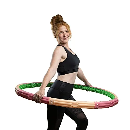 HOOPOMANIA Titan Hoop 3,1 kg - Schwerer Hula Hoop Reifen für Erwachsene, effektives Training zur Kalorienverbrennung und Muskelaufbau