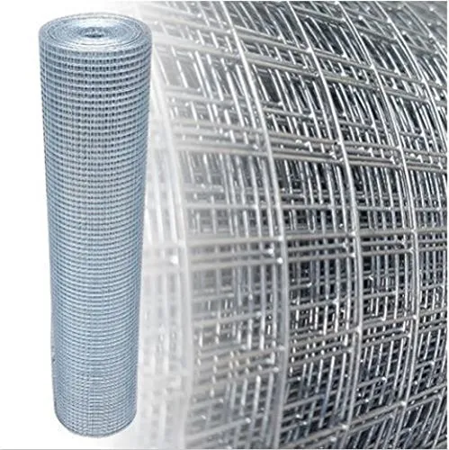 Volierendraht Verzinkt 12x12mm - 25m - Maschendraht für Vogel- und Nagetiergehege, langlebig und sicher. Ideal für Hasen und Meerschweinchen, punktverschweißt für höchste Qualität.