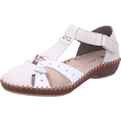 Rieker Damen M1655 Barfußschuh, Beige, 39 EU - Wanderschuhe mit weicher Decksohle, ideal für Barfußtragen und Komfortweite für unbeschwertes Gehen.