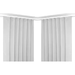 Beautex Verdunkelungsvorhang 2er Set - Gardinen-Set mit Kräuselband, ideal für optimale Abdunkelung und stilvolle Fensterdekoration in hellgrau.