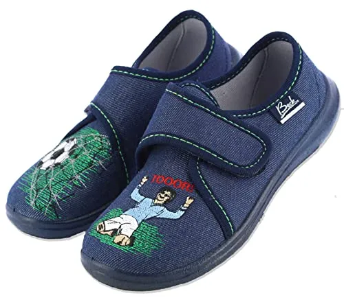 Beck Jungen Treffer Hausschuhe, Blau, 25 EU