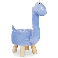 Tierhocker Plüschhocker für Kinder - Weicher Deko-Hocker - Sitzbänke & Hocker - Niedlicher Dino-Design Hocker, ideal für Kinderzimmer, weich und leicht, sorgt für Spaß und Komfort beim Sitzen.