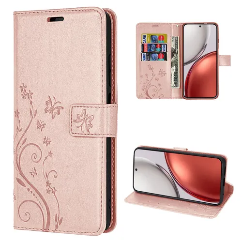 Hülle für Honor Magic 8 Lite Handyhülle Schutzhülle Wallet Case Klapphülle Etui