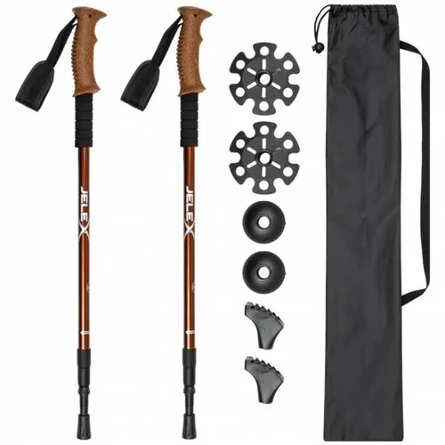 JELEX Nordic-Walking-Stöcke mit Korkgriffen