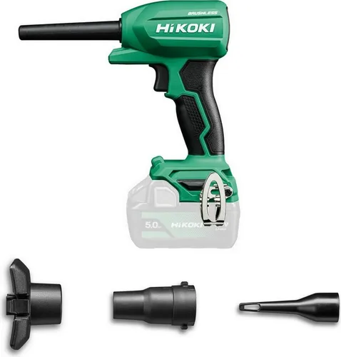 HiKOKI Akku Gebläse Solo 18V - Leistungsstarkes Reinigen und Aufblasen - Laubgeräte mit 18V Brushless Motor für hohe Leistung, variable Luftstromregelung und ca. 19 Minuten Laufzeit - ideal für vielseitige Anwendungen.