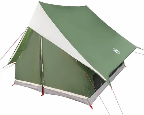 vidaXL Camping Zelt A-Frame 3-Personen Grün - Geräumiges und wasserdichtes A-Frame Zelt für 3 Personen, ideal für Outdoor-Abenteuer. Einfach zusammenklappbar und mit Erdankern für Stabilität bei Wind.