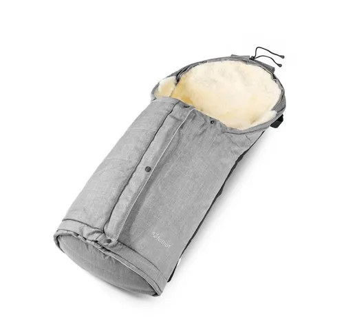 Kinderwagenfellsack HOCHSÖLDEN black-melange von Fellhof