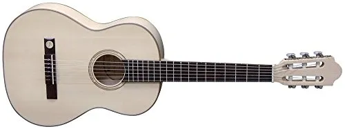 Pro Natura 500210 Konzertgitarre Silver 3/4 Größe - Gitarren: Hochwertige 3/4 Konzertgitarre mit massiver Fichtendecke und präziser Stimmung für einen klaren Klang und hervorragende Spielbarkeit.