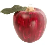 Krebs Glas Lauscha Weihnachtsornament Apfel 1-tlg. 10cm