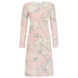 Ringella Nachthemd mit Blumendessin und Knopfleiste rosa 46