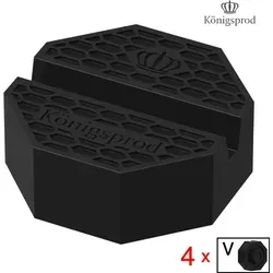 Gummi Universal Wagenheber Auflage Adapter von KÖNIGSPROD – 4 Stück - Die Gummi Wagenheber-Auflage von KÖNIGSPROD schützt Ihr Fahrzeug beim Radwechsel und Wartungsarbeiten. Universell einsetzbar, passend für alle gängigen Automarken und Wagenheber. Hohe Belastbarkeit von 3500 kg.