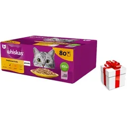 WHISKAS Adult Beutel 80 x 85 g Geflügelstückchen von Whiskas