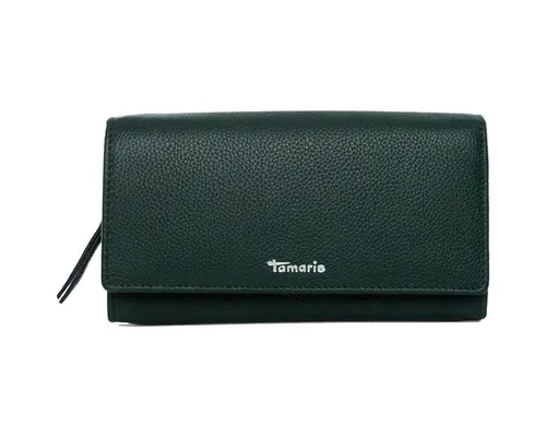Tamaris Geldbörse TAS Amanda 50008 Damen Geldbörse Uni darkgreen - Damen-Geldbörse mit praktischer länglicher Form, ideal für den Alltag. Viele Fächer sorgen für optimale Ordnung von Karten, Bargeld und Ausweisen. Maße: 18 x 9 x 3 cm.