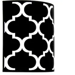 Licht-Erlebnisse Wandlampe ROCCO E14 Schwarz Weiß Metall Kunststoff LE37871