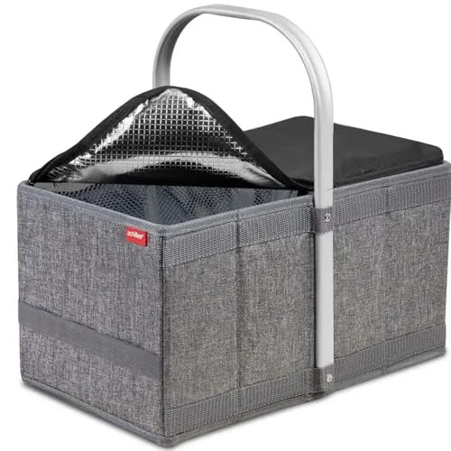 Achilles Einkaufs-Korb mit Kühl-Einsatz, Falt-Tasche für Picknick und Einkauf