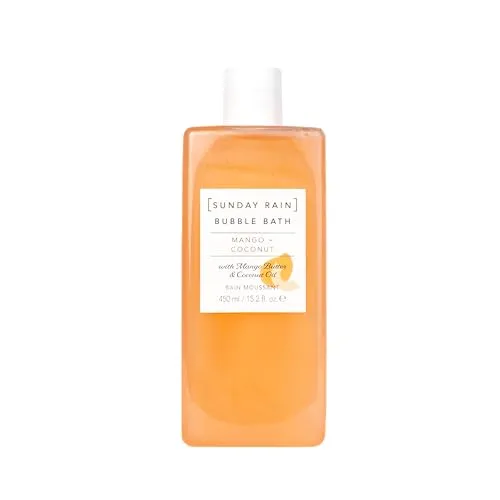 Sunday Rain Nourishing Luxus erfrischendes tropisches Schaumbad mit Mangobutter und Kokosöl, 450 ml, rot