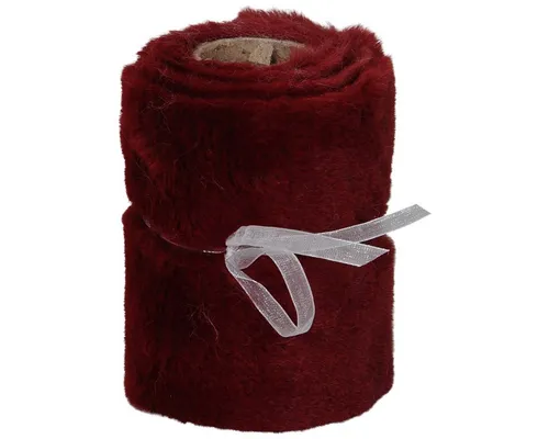 matches21 HOME & HOBBY Tischdecke Tischband Rot Fell-Optik, Kunstfell Tischläufer 10 x 200 cm (1-tlg), Dekofell Läufer als Wohnzimmer Esszimmer Couchtisch Tischdeko