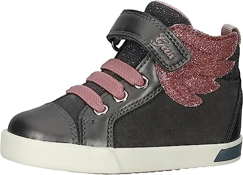 Geox Baby Girl B Kilwi Girl Sneakers DK Grey/LT Rose 22_EU